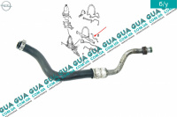 Шланг / патрубок гідропідсилювача керма ( трубка низького тиску ГПР ) Opel / ОПЕЛЬ VECTRA C / ВЕКТРА С 2.2 16V (2198 куб.см.)