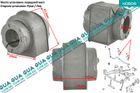 Втулка / сайлентблок / подушка стабілізатора переднього D21.5 Ford / ФОРД GALAXY 2006- / ГАЛАКСІ 06- 1.6TDCI (1560 куб. см.)