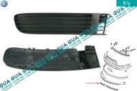 Решетка радиатора в бампер правая VW / ВОЛЬКС ВАГЕН PASSAT 1991-1997 / ПАССАТ 91-97 2.0 (1984 куб.см.)