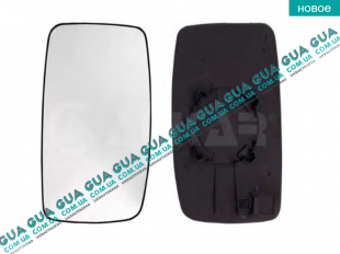 Вкладыш зеркала заднего вида правый без подогрева Fiat / ФИАТ SCUDO 2007- / СКУДО 07- 1.6HDI (1560 куб.см.)