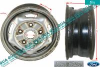 Колісний диск R16 металевий ( сталевий / залізний ) Ford / ФОРД TRANSIT 2000-2006 / ТРАНЗИТ 00-06 2.4TDCI (2402 куб.см)