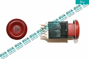 Кнопка аварийной сигнализации Vauxhal / ВОКСХОЛ MOVANO 1998-2003 1.9DCI (1870 куб.см.)