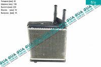 Радиатор печки ( отопителя ) Fiat / ФИАТ DUCATO 230 1994-2002 / ДУКАТО 230 2.5TDI (2499 куб.см.)
