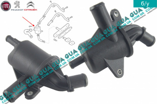 Сапун / клапан pcv ( вентиляции картерных газов ) Fiat / ФІАТ IDEA / АЙДІА 1.3MJTD (1248 куб.см.)