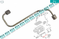 Трубка паливної системи (від рейки до ПНВТ ( ТНВД )) Opel / ОПЕЛЬ MERIVA 2005-2010 / МЕРІВА 05-10 1.7CDTI (1686 куб.см.)