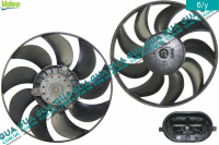 Вентилятор основного радіатора з моторчиком D385 лопатей 9 Opel / ОПЕЛЬ MOVANO 2003-2010 / МОВАНО 03-10 2.5DCI (2463 куб.см.)