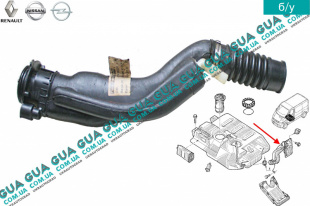 Заливная горловина топливного бака Nissan / НІССАН PRIMASTAR 2000- / ПРИМАСТАР 00- 2.5DCI (2463 куб.см.)