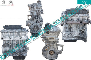 Двигатель DV6 ( мотор без навесного оборудования ) Fiat / ФИАТ SCUDO 2007- / СКУДО 07- 1.6HDI (1560 куб.см.)