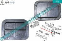 Декоративна внутрішня накладка/заглушка капота (ущільнювач) Renault / РЕНО MASTER I 1998-2003 / МАСТЕР 1 98-03 2.5D (2499 куб.см.)