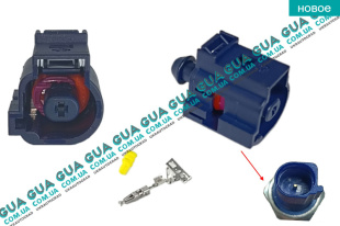 Фишка / разъем / штекер с проводами / колодка давления масла Seat / СЕАТ CORDOBA 1993-2002 1.9D (1896 куб.см.)