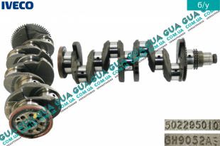 Коленчатый вал ( коленвал ) стандарт STD Fiat / ФІАТ DUCATO 250 2006- / ДУКАТО 250 3.0JTD (2999 куб.см.)