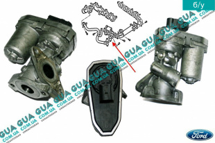 Клапан возврата ОГ / Клапан рециркуляции выхлопных газов / Клапан EGR / ЕГР Fiat / ФІАТ DUCATO 250 2006- / ДУКАТО 250 2.2HDI (2198 куб.см.)