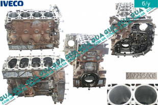 Блок цилиндров двигателя ( голый ) Iveco / ІВЕКО DAILY IV 2006-2011 / ДЕЙЛІ Е4 06- 3.0HPT (2998 куб.см.)