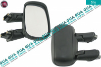 Зеркало заднего вида наружное/боковое механика правое Fiat / ФИАТ DOBLO 2000-2005 / ДОБЛО 00-05 1.3JTD (1248 куб.см.)