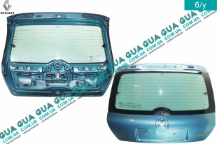 Дверь задняя / ляда со стеклом ( крышка багажника ) хэтчбек Renault / РЕНО CLIO II / КЛІО 2 1.4 16V (1390 куб.см.)