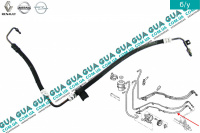 Шланг / патрубок гідропідсилювача керма ( трубка високого тиску ГПР ) Opel / ОПЕЛЬ MOVANO 1998-2003 / МОВАНО 98-03 2.5DCI (2463 куб.см.)
