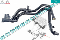 Патрубок / трубка системи охолодження (до водяного насосу) Peugeot / ПЕЖО 1007 2005- 1.4HDI (1398 куб.см.)