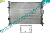 Радиатор охлаждения ( основной ) Renault / РЕНО SCENIC II / СЦЭНИК 2 1.4 (1390 куб.см.)