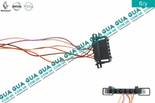 Фишка / разъем педали газа з проводами (штекер акселератора, колодка потенциометра ) Vauxhal / ВОКСХОЛ MOVANO 1998-2003 2.5D (2499 куб.см.)