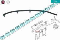 Трубка паливна оборотки / повернення шланг форсунок Fiat / ФІАТ LINEA 2009- / ЛІНЕА 1.3 CDTI (1248 куб.см.)
