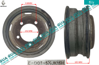 Колесний диск R16 5 1/2 JKx16H  метал ( сталь / залізо )