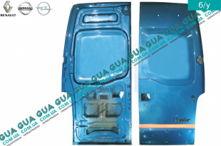 Дверь задняя правая глухая ( h=198 см ) Renault / РЕНО MASTER I 1998-2003 / МАСТЕР 1 98-03 2.5DCI (2463 куб.см.)