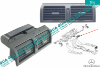 Дефлектор / воздушная заслонка обдува кабины центральная Mercedes / МЕРСЕДЕС E-CLASS 1995- / Е-КЛАСС E430 (4266 куб.см.)