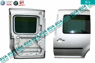 Дверь боковая сдвижная левая с стеклом VW / ВОЛЬКС ВАГЕН CADDY III 2004- / КАДДІ 3 04- 1.9TDI (1896 куб.см.)