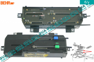 Блок управления печкой без кондиционера ( переключатель, регулятор отопителя ) Fiat / ФИАТ SCUDO 220 2004-2006 / СКУДО 220 04-06 2.0v16 HDI (1997куб.см.)