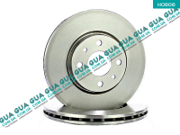 Тормозной диск вентилируемый передний Fiat / ФИАТ ULYSSE 220 1994-2002 / ЮЛИССИ 220 1.9TD (1905 куб.см.)