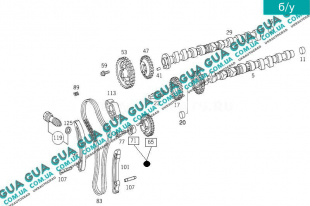 Промежуточная шестерня ( звездочка ) привода ТНВД Mercedes / МЕРСЕДЕС VITO W638 1996-2003 / ВІТО 638 96-03 2.2CDI (2148 куб.см.)
