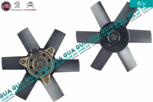 Вентилятор основного радиатора с моторчиком D310 лопастей 6 Fiat / ФИАТ DUCATO 244 2002-2006 / ДУКАТО 244 2.0 (1998 куб.см)