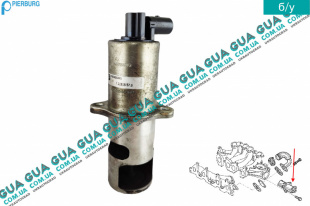 Клапан возврата ОГ / Клапан рециркуляции выхлопных газов / Клапан EGR / ЕГР Renault / РЕНО SCENIC II / СЦЕНІК 2 1.9DCI (1870 куб.см.)