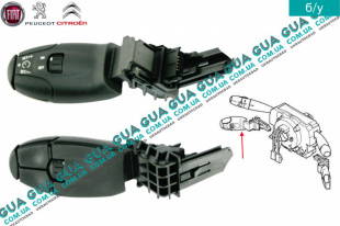 Подрулевой переключатель круиз-контроля ( джойстик ) Peugeot / ПЕЖО 407 3.0HDI (2992 куб.см.)
