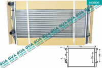 Радиатор охлаждения ( основной ) Seat / СЕАТ ALTEA 2004- 1.6TDI (1598 куб.см.)