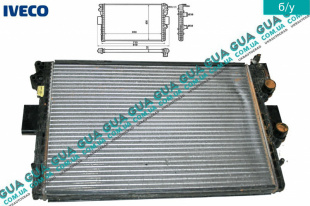 Радиатор охлаждения ( основной ) без датчика Iveco / ІВЕКО DAILY III 1999-2006 / ДЕЙЛІ Е3 99-06 2.8TD (2798 куб.см.)