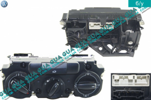 Блок управления печкой с кондиционером ( переключатель, регулятор отопителя ) VW / ВОЛЬКС ВАГЕН CADDY III 2004- / КАДДІ 3 04- 1.4 (1390 куб.см.)