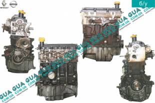 Двигатель ( мотор без навесного оборудования ) стартер сзади Renault / РЕНО CLIO II / КЛІО 2 1.5DCI (1461 куб.см.)