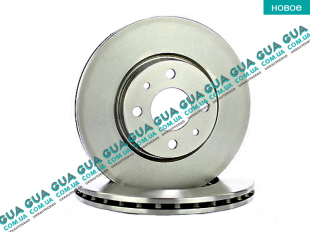 Тормозной диск вентилируемый передний Citroen / СИТРОЭН JUMPY 1995-2004 / ДЖАМПИ 1 1.8 (1761 куб.см.)