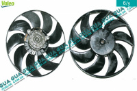 Вентилятор основного радіатора з моторчиком D383 лопатей 9 Opel / ОПЕЛЬ MOVANO 2003-2010 / МОВАНО 03-10 2.5DCI (2463 куб.см.)