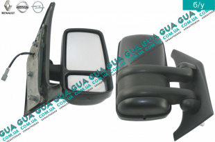 Зеркало заднего вида наружное/боковое электрическое правое Vauxhal / ВОКСХОЛ MOVANO 1998-2003 1.9DCI (1870 куб.см.)