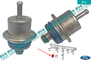 Регулятор давления подачи топлива 380KPa ( клапан ) Ford / ФОРД FOCUS C-MAX 2003-2007 / ФОКУС С-МАКС 1.6Ti (1596 куб.см.)