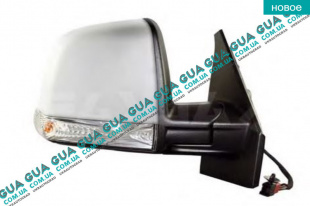 Зеркало заднего вида наружное / боковое правое электрическое ( под покраску ) Fiat / ФІАТ DOBLO 2009- / ДОБЛО 2009- 1.4 (1368 куб.см)