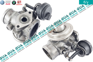 Клапан возврата ОГ / Клапан рециркуляции выхлопных газов / Клапан EGR / ЕГР Audi / АУДІ A4 2000-2005 1.9TDI (1896 куб.см.)