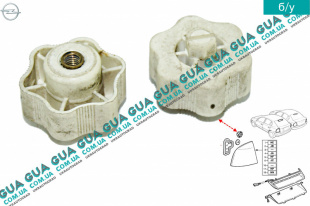 Гайка / барашек крепления m5 (задний фонарь ) Opel / ОПЕЛЬ ASTRA G 1998-2005 / АСТРА Ж 98-05 1.2 16V (1199 куб. см.)