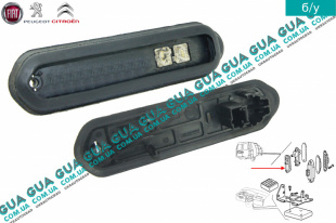 Контакт электрический боковой сдвижной двери ( проводка концевика центрального замка / контактная группа ) Fiat / ФИАТ SCUDO 220 2004-2006 / СКУДО 220 04-06 2.0JTD (1997 куб.см.)