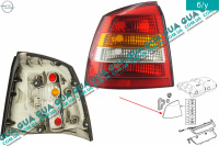 Ліхтар задній лівий (без плати) хетчбек Opel / ОПЕЛЬ ASTRA H 2004-2014 / АСТРА 04-14 1.7CDTI (1686 куб. см.)