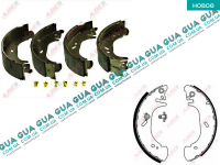 Гальмівні колодки задні (барабанні) Nissan / НІССАН INTERSTAR 1998-2010 / ІНТЕРСТАР 98-10 2.5DCI (2463 куб.см.)
