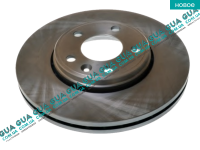 Гальмівний диск вентильований передній Renault / РЕНО TRAFIC 2000-2006 / ТРАФІК 00-06 1.9DCI (1870 куб.см.)