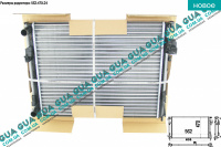 Радиатор охлаждения ( основной ) без AC Nissan / НИССАН PRIMASTAR 2000- / ПРИМАСТАР 00- 1.9DCI (1870 куб.см.)
